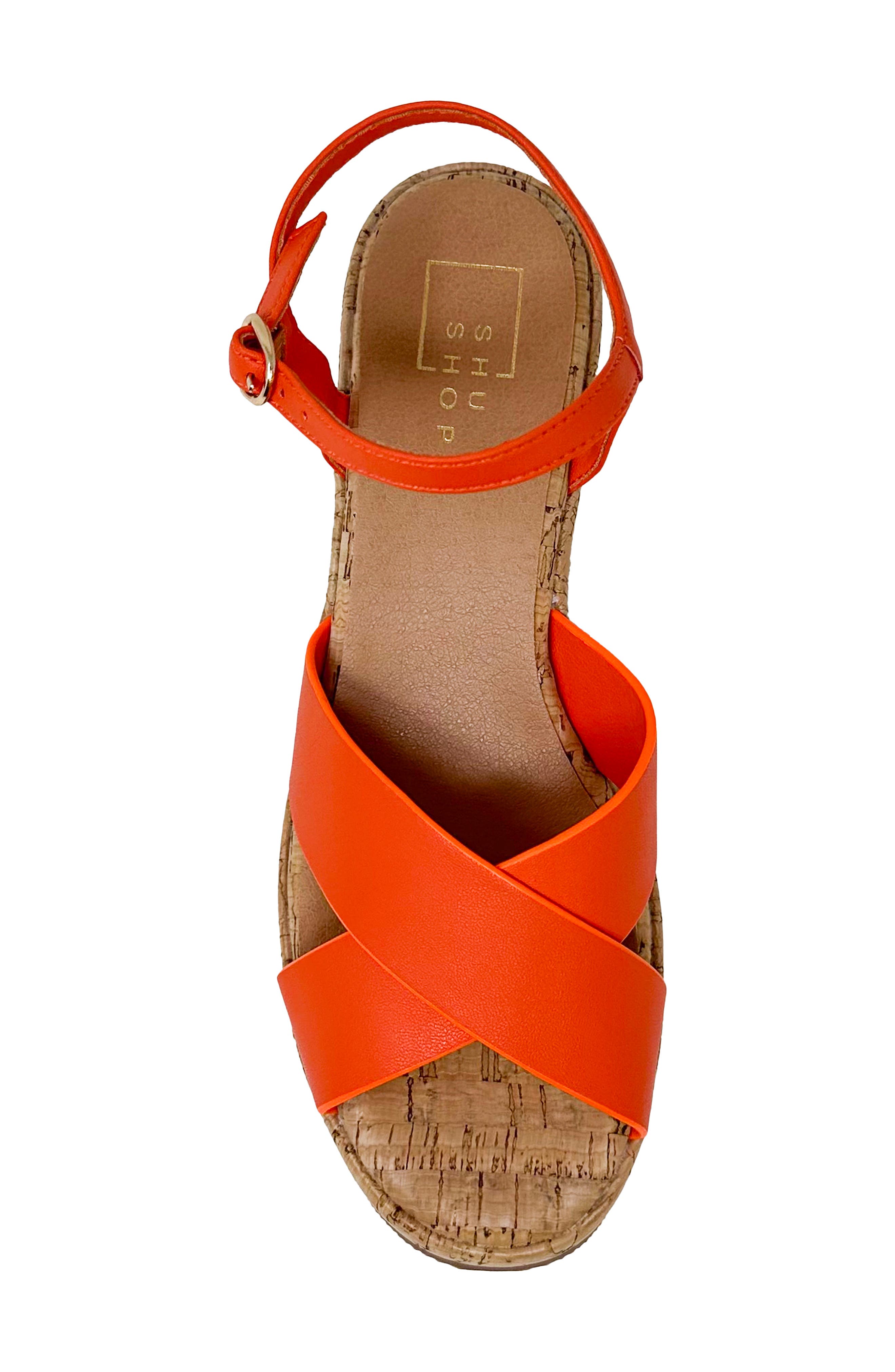 Indiana Platform Sandal, Alternate, color, ORANGE