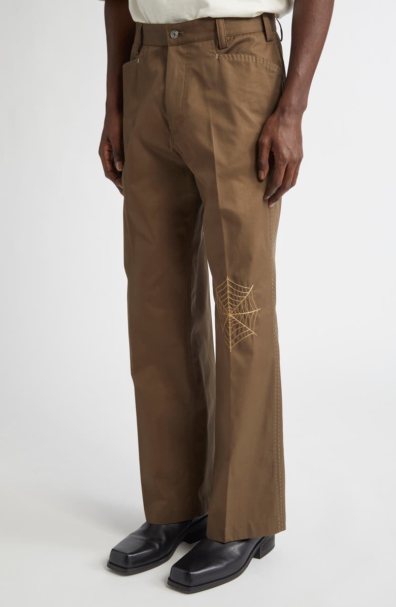 Second Layer Angel Embroidered Pants, Alternate, color, Brown