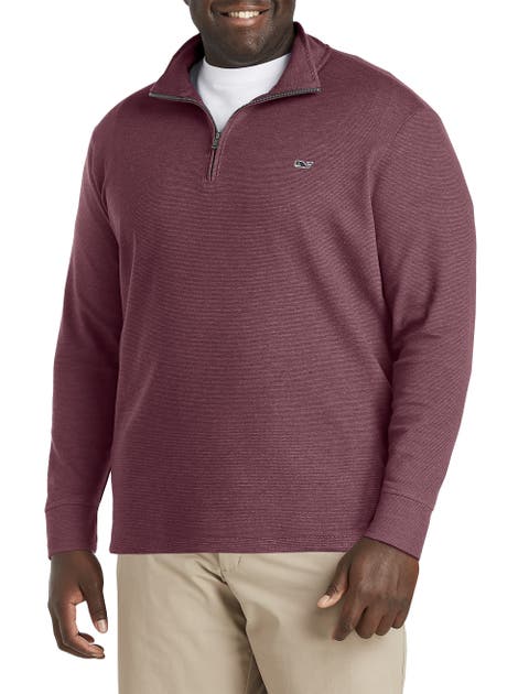 Big & Tall Saltwater 1/4-Zip Pullover