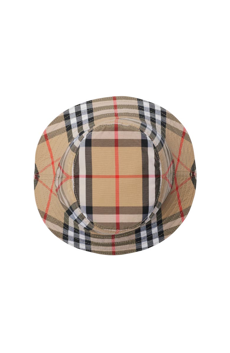 Burberry Reversible Cotton Bucket Hat, Alternate, color, 