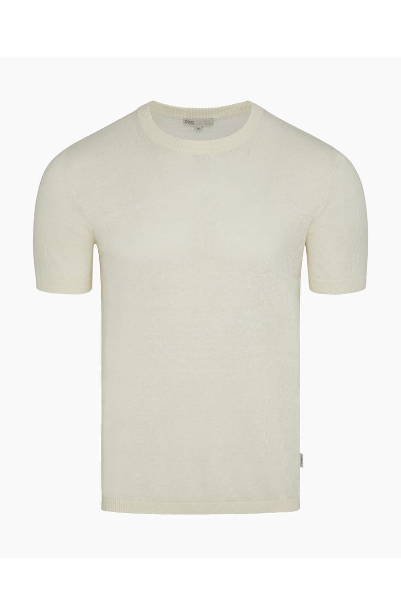 Onia Linen Knit T-Shirt, Alternate, color, Egret