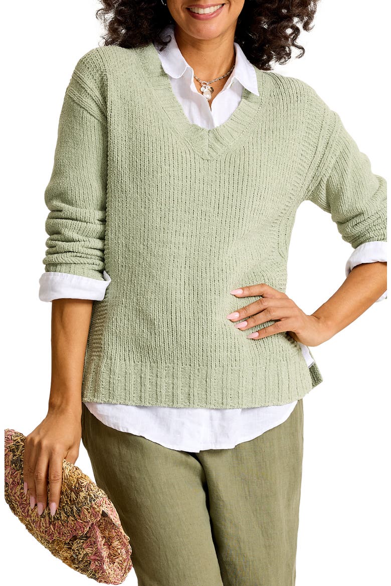 Malibu Chenille Sweater, Main, color, HUSHED PINE