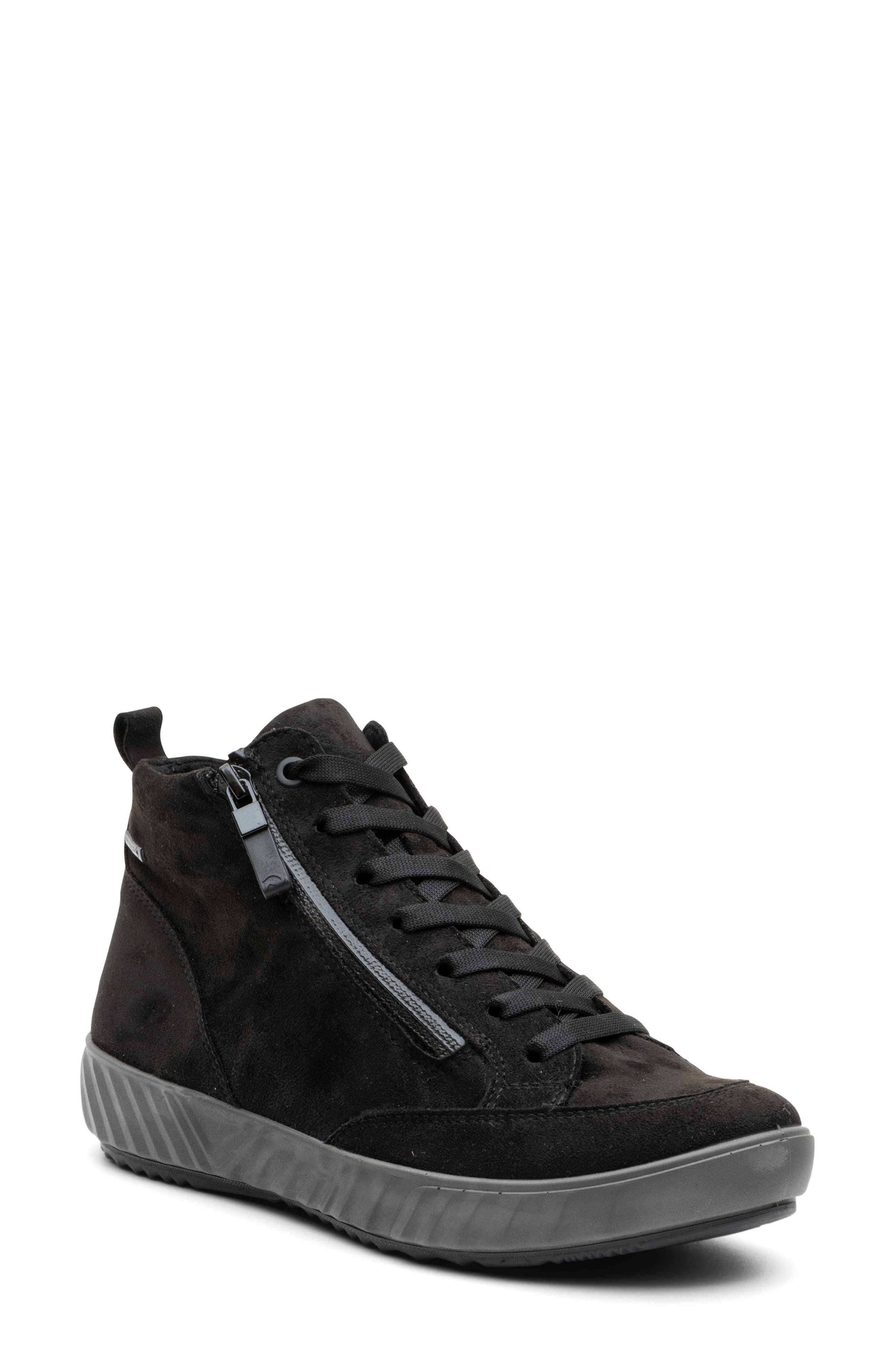 ara Adrienne Waterproof Sneaker, Main, color, Black