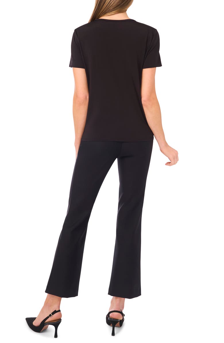 Ted Baker Eva Grande Rose Placement T-Shirt, Alternate, color, Rich Black