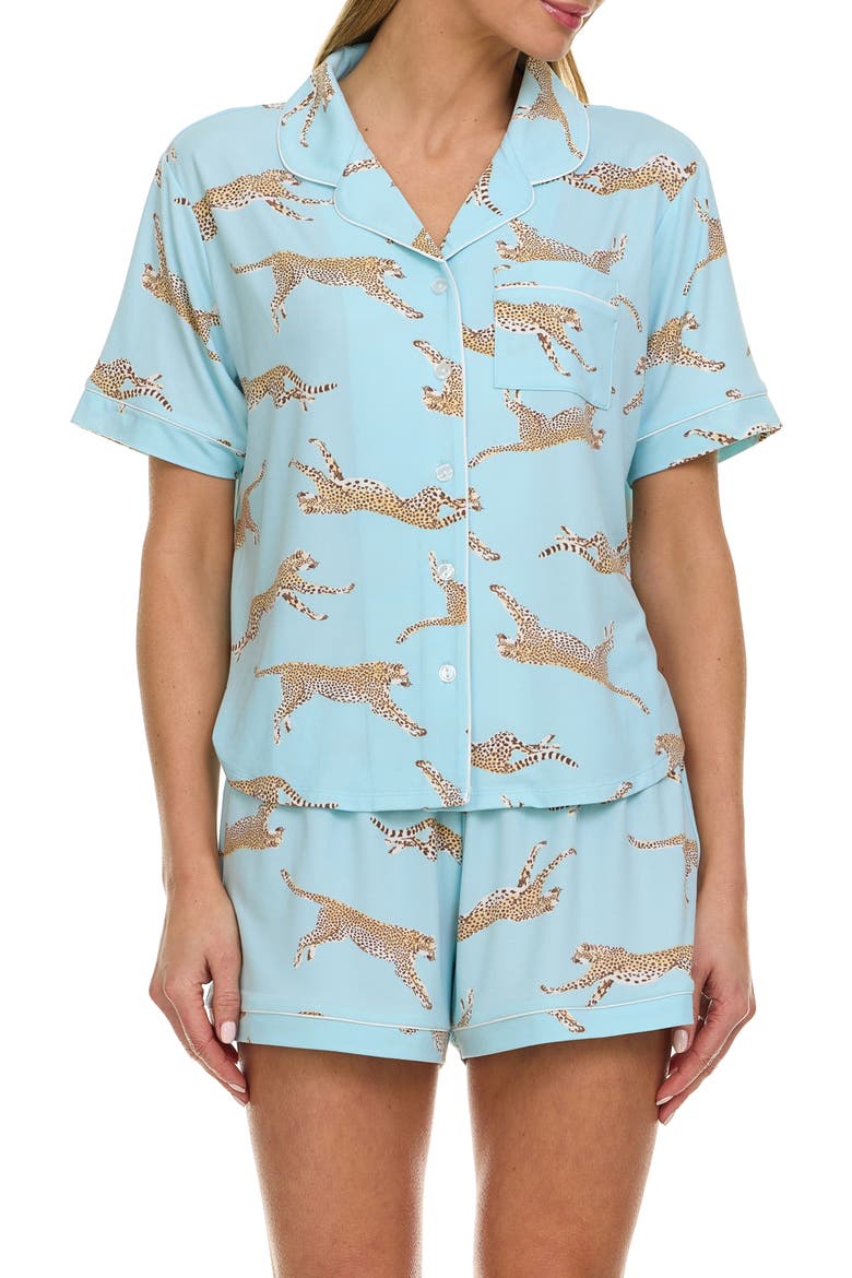 Gabrielle Knit Pajamas, Alternate, color, SEAFOAM