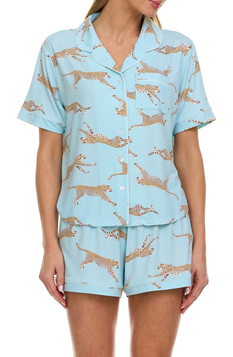 Flora By Flora Nikrooz Gabrielle Knit Pajamas, Alternate, color, Seafoam