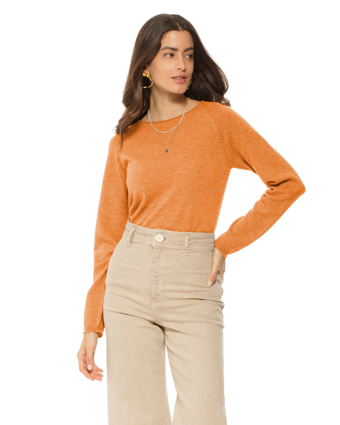 Ultralight Cashmere Raglan Crew Neck Sweater