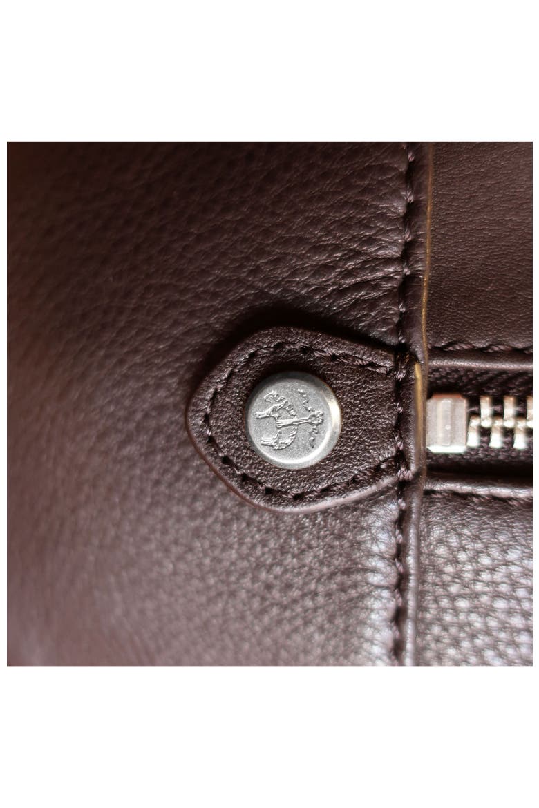 Full grain leather travel kit, brown, Alternate, color, Brown