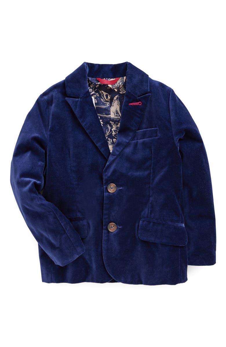 Mini Boden Kids' Cotton Velvet Blazer, Main, color,