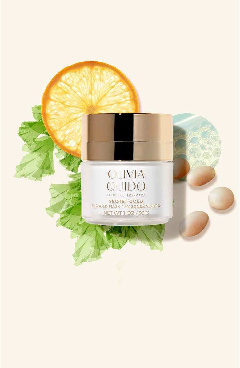 Olivia Quido Skincare Secret Gold 24k Gold Mask, Alternate, color, Beige