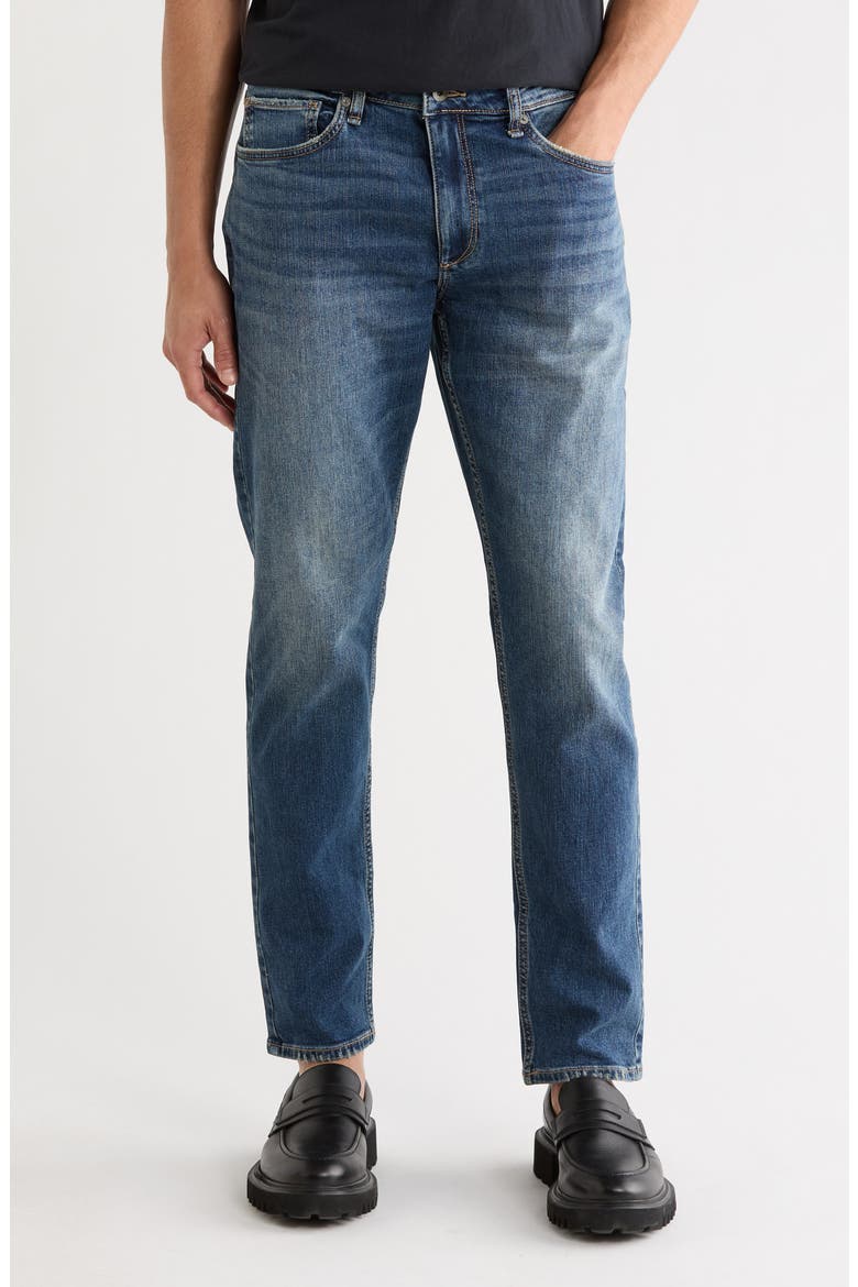 Athletic Fit Jeans, Main, color, BAIN