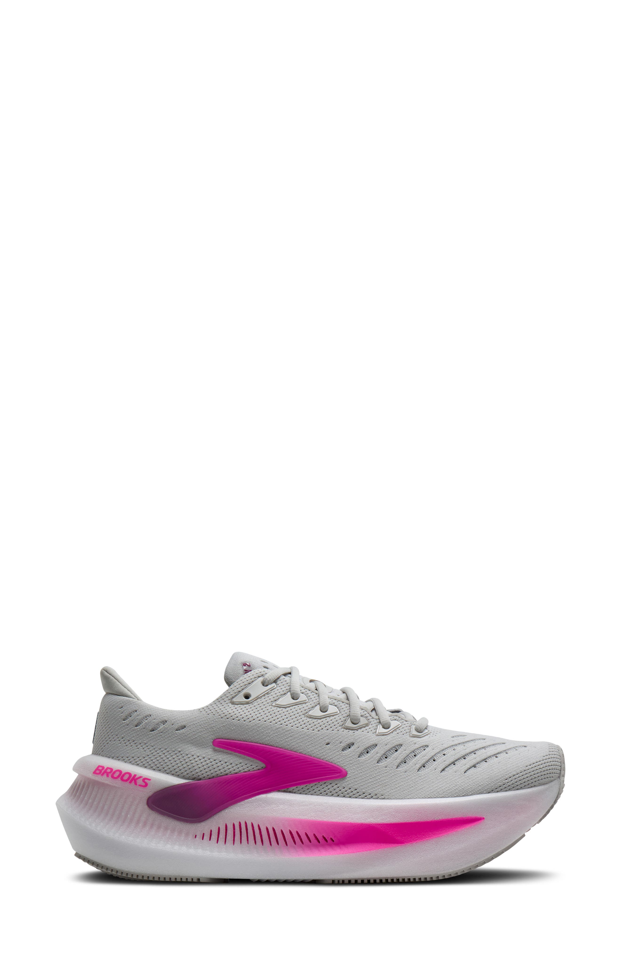 Brooks Glycerin Max 2 Hybrid Running Shoe, Alternate, color, Oyster/ Argyle/ Cyber Pink