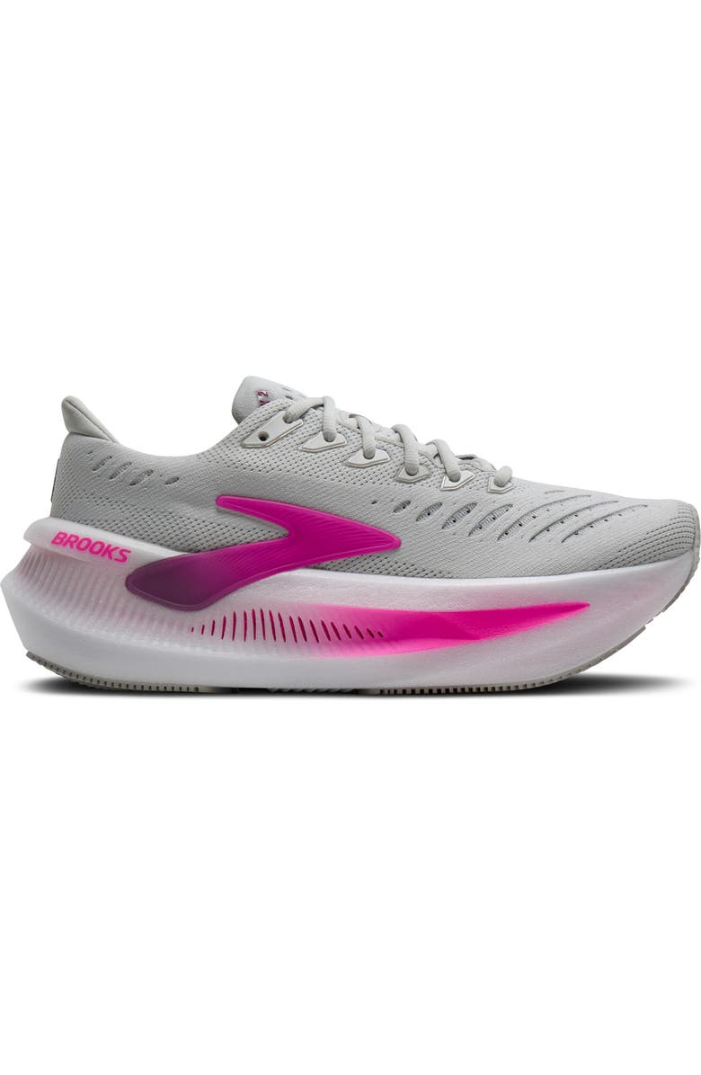 Brooks Glycerin Max 2 Hybrid Running Shoe, Alternate, color, Oyster/ Argyle/ Cyber Pink