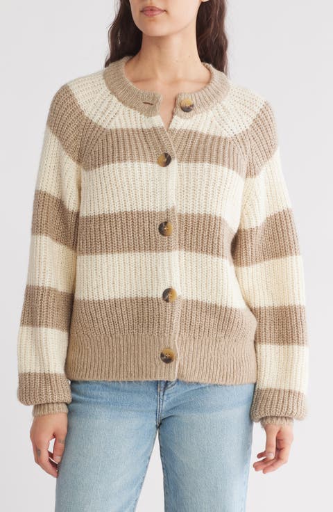 Relaxed Stripe Cardigan