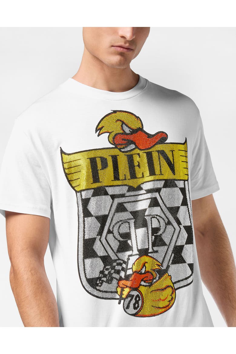 T-Shirt Round Neck Ss Tee Duck 1978 Men, Alternate, color, white