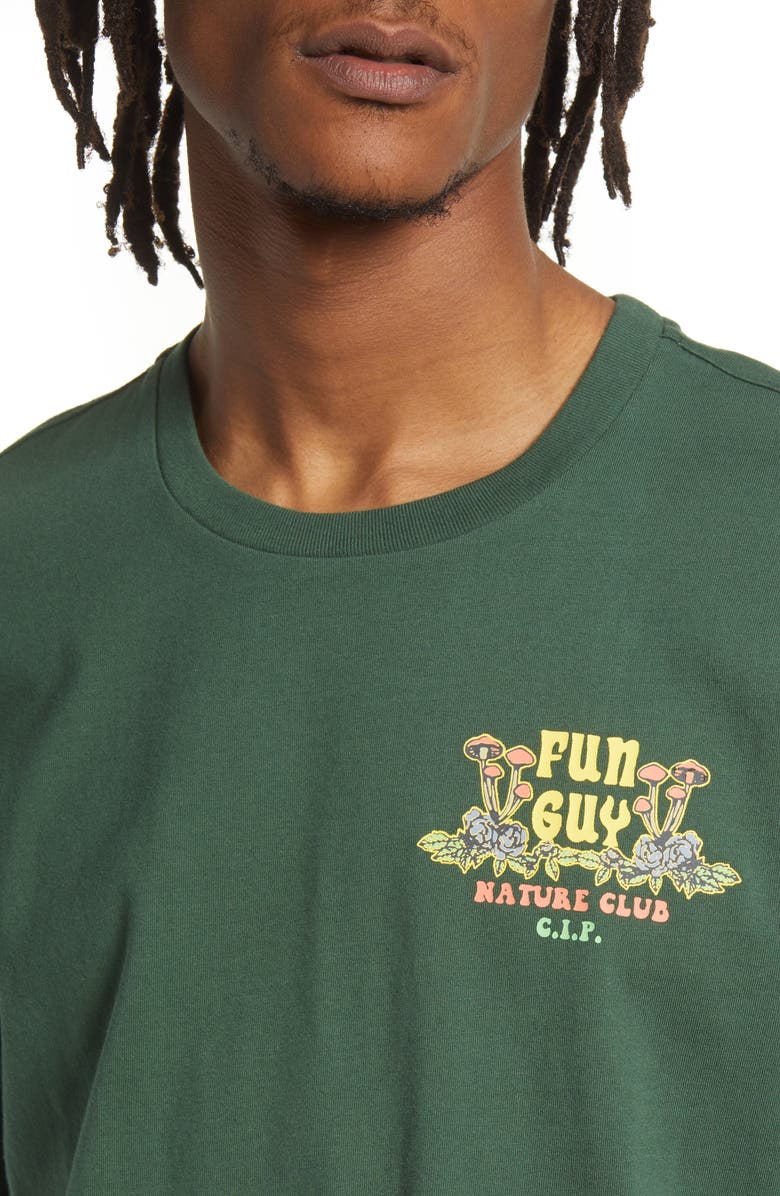 CONEY ISLAND PICNIC Nature Club Organic Cotton Graphic Tee, Alternate, color, Forest Green