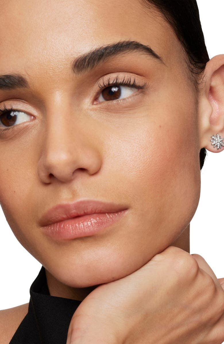 David Yurman Petite Starburst Stud Earrings with Pavé Diamonds, Alternate, color, Diamond/ Silver