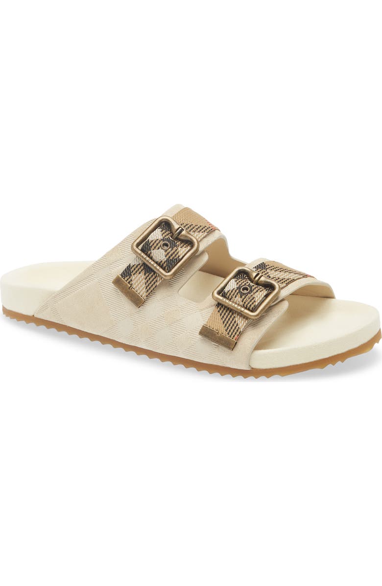 Burberry Urchin Slide Sandal, Main, color, Beige