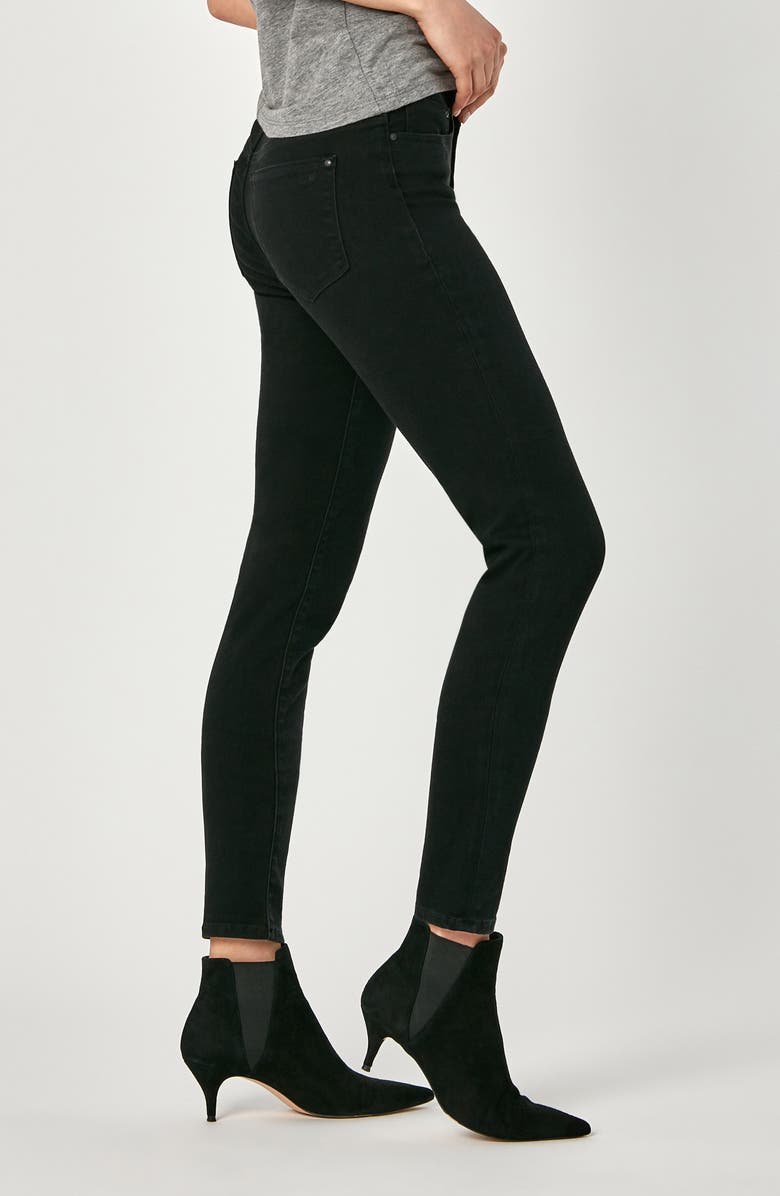 Mavi Jeans Alissa Super Skinny Jeans, Alternate, color, Black Brushed Supers
