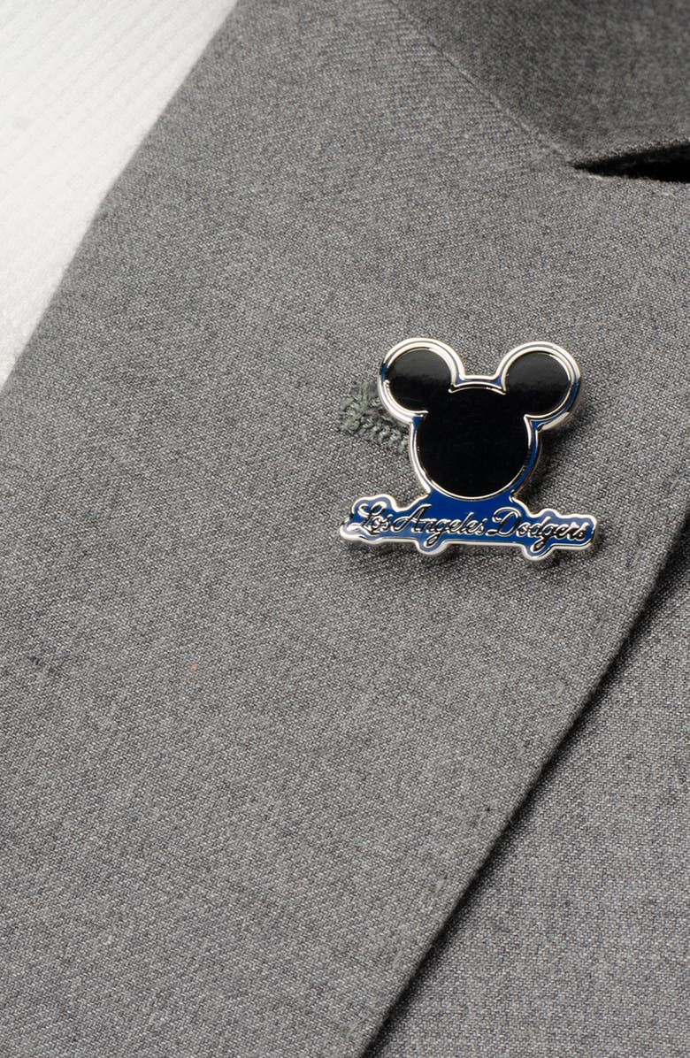 Cufflinks, Inc. Mickey Mouse Los Angeles Dodgers Lapel Pin, Alternate, color, Blue