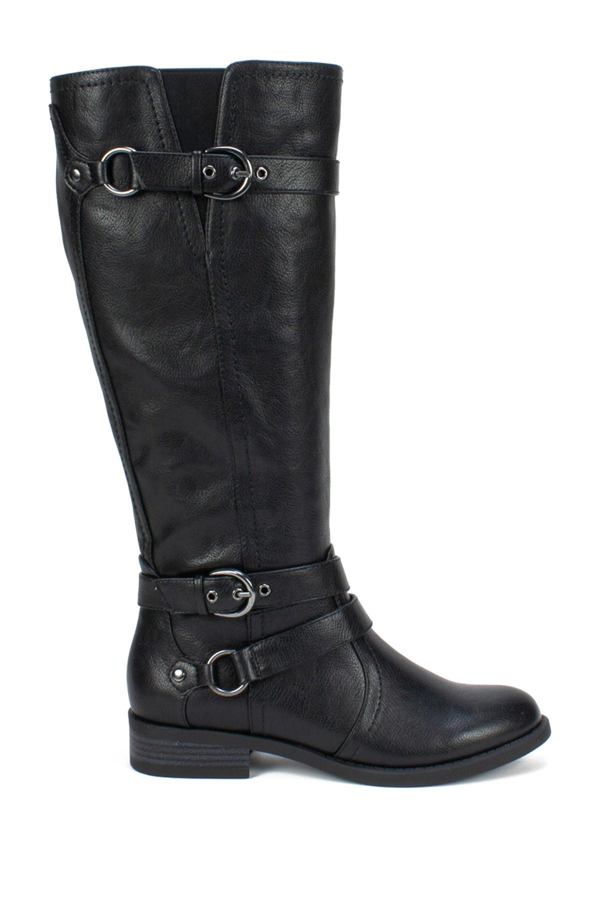 White Mountain Footwear Loyal Tall Faux Leather Riding Boot - Wide Calf, Alternate, color, 