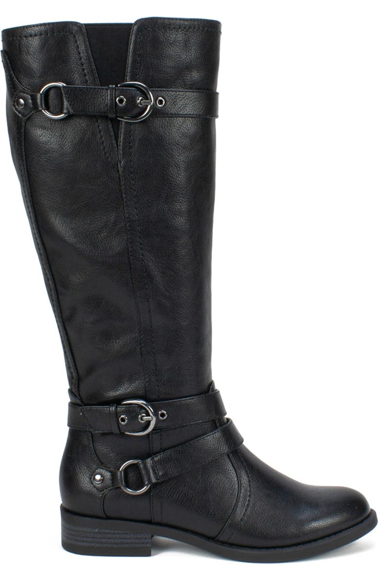 White Mountain Footwear Loyal Tall Faux Leather Riding Boot - Wide Calf, Alternate, color,