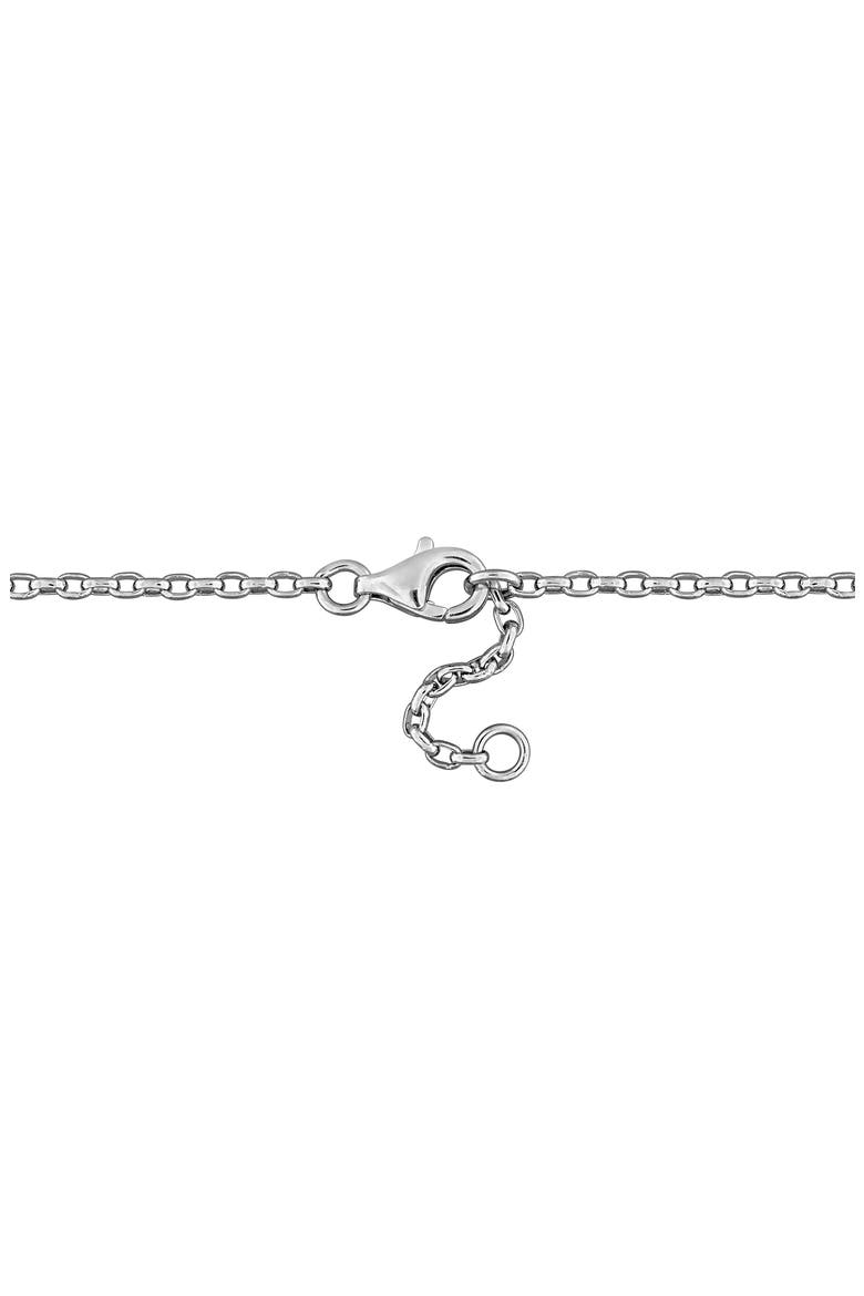 8-8.5mm Cultured Freshwater Pearl & White Topaz Necklace, Alternate, color, WHITE