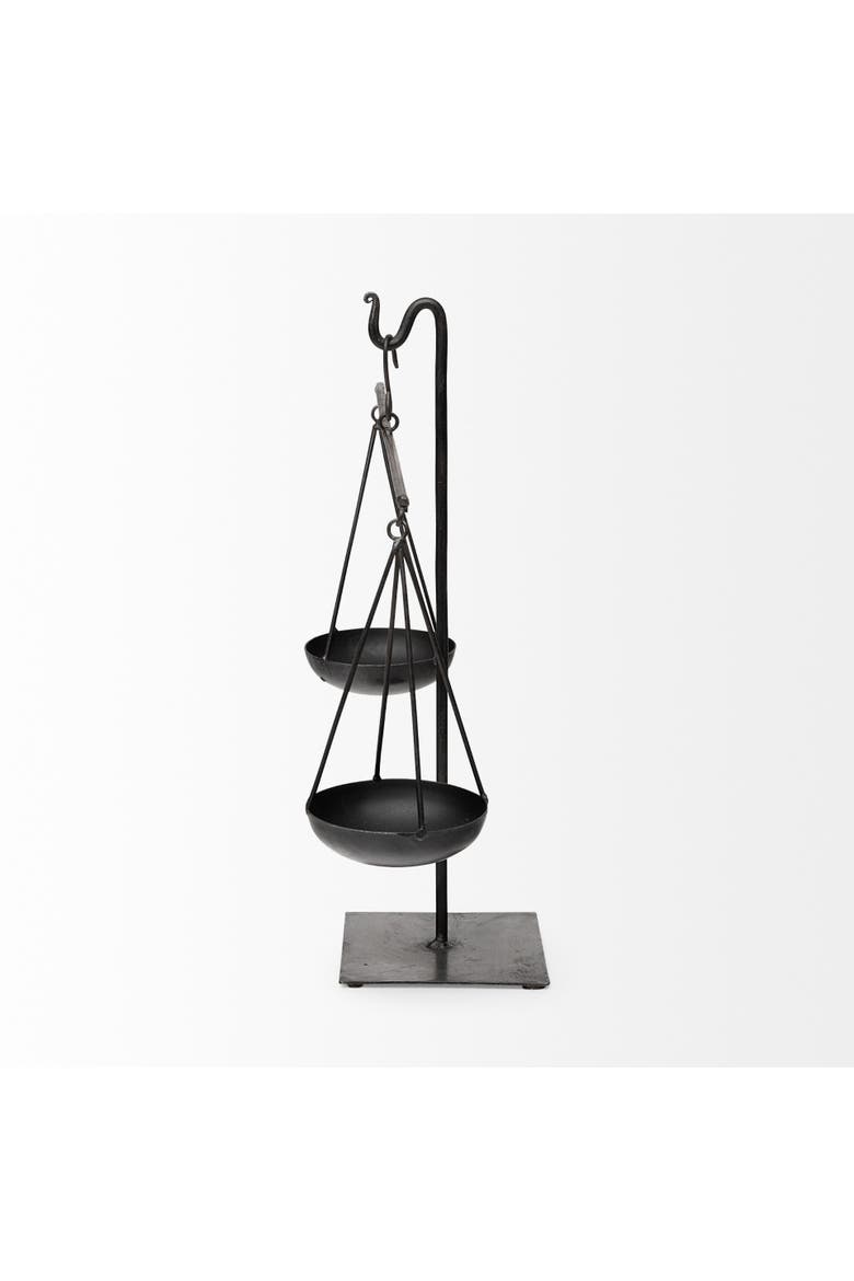Ellis Metal Vintage Inspired Weighing Scale, Alternate, color, Black