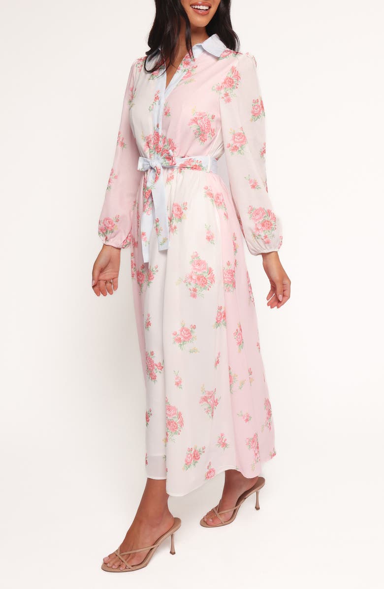 Petal & Pup Juni Floral Print Long Sleeve Maxi Dress, Alternate, color, Floral