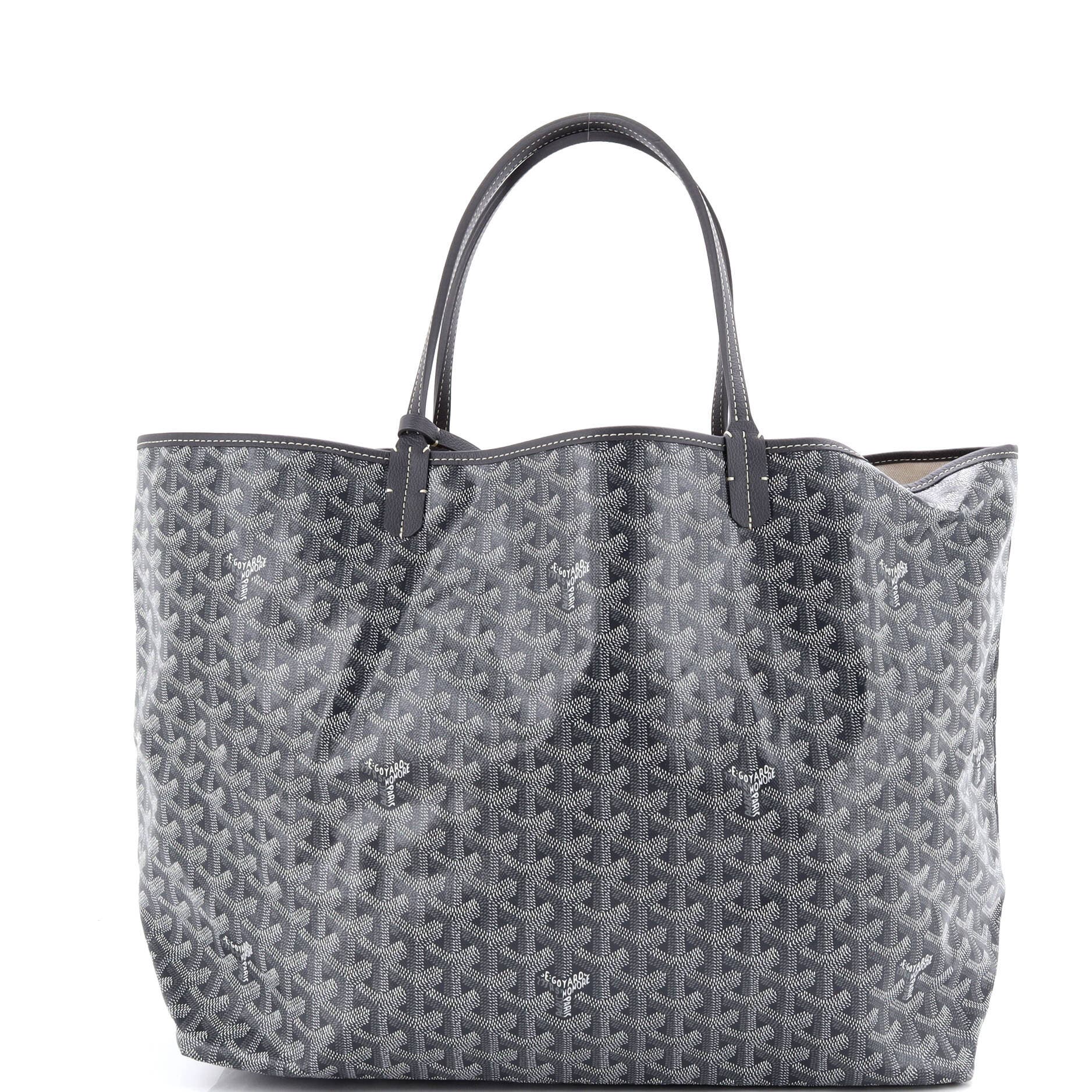 Pre-Owned Goyard Saint Louis Tote Coated Canvas GM, Alternate, color, Gray