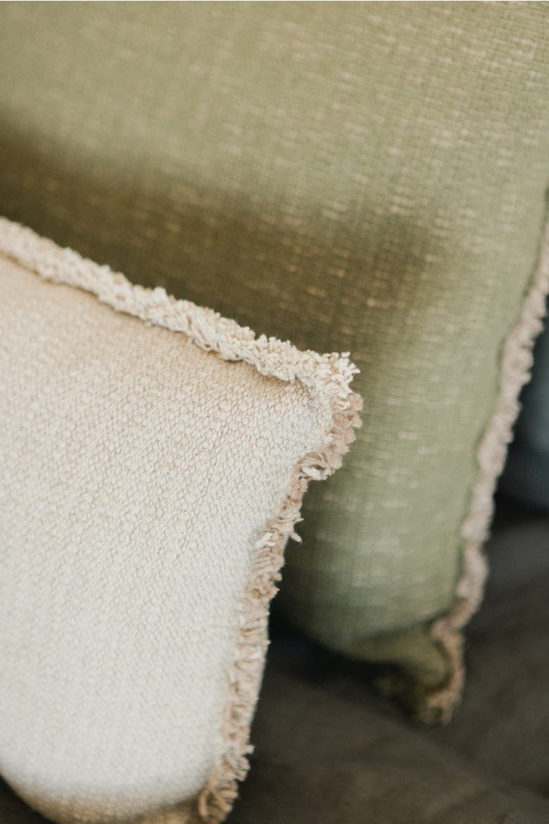 Handloom Rectangular Cushion, Alternate, color, Natural and Beige