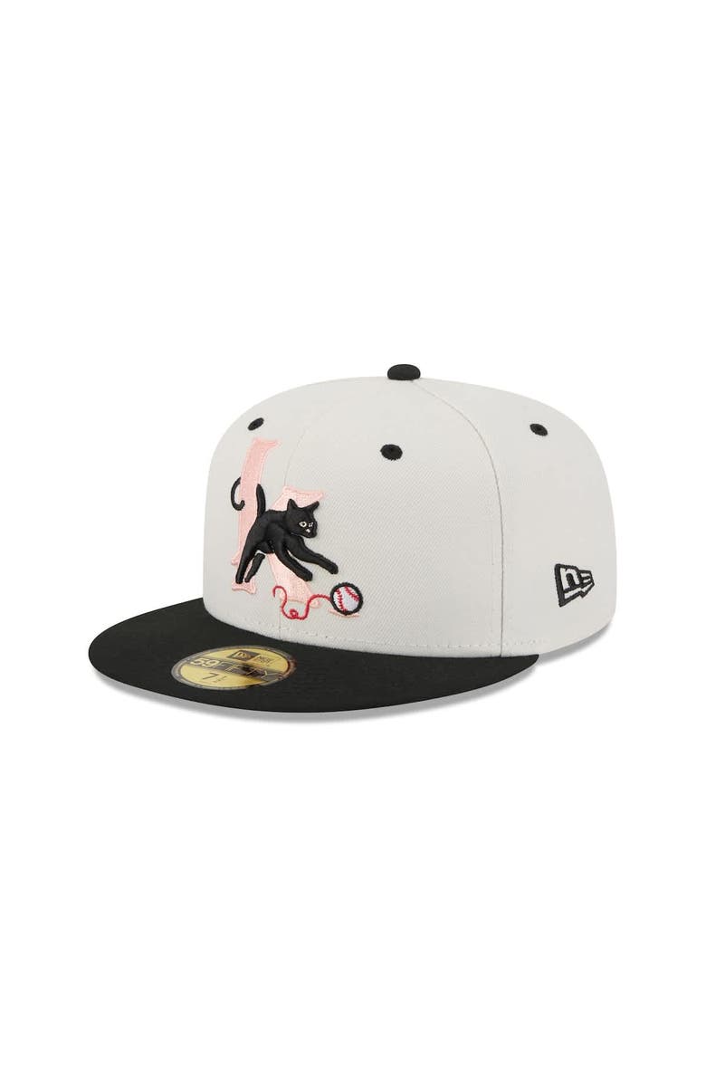 New Era Men's New Era  Off White Inland Empire 66ers Theme Nights 59FIFTY Fitted Hat, Alternate, color, 