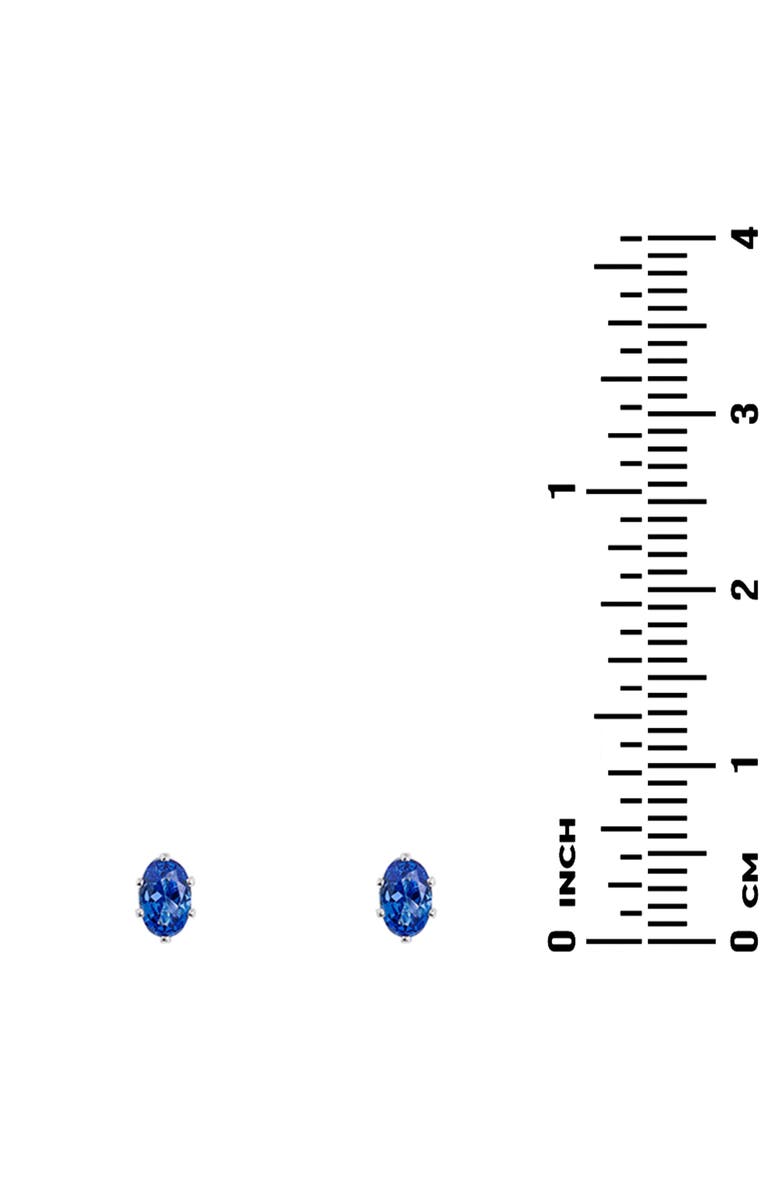 Danecraft Cubic Zirconia Tennis Bracelet & Stud Earrings Set, Alternate, color, Metallic Silver