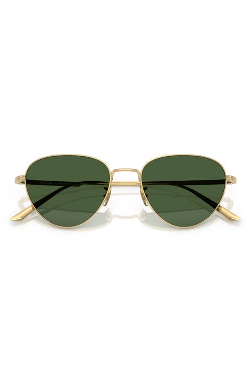 Oliver Peoples X Khaite 1991c Sunglasses In Gold/vibrant Green