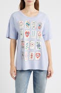 Daydreamer Cards for Dreamers Oversize Cotton Graphic T-Shirt
