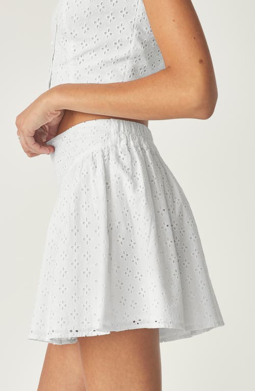 Florence By Mills Eyelet Mini Skort In White