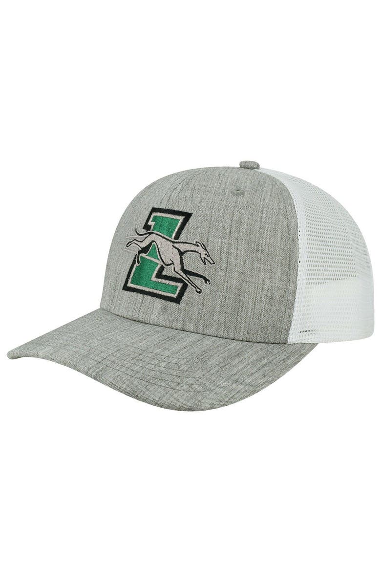 Men's Legacy Athletic Heather Gray/White Loyola Greyhounds The Champ Trucker Snapback Hat, Main, color, Heather Gray