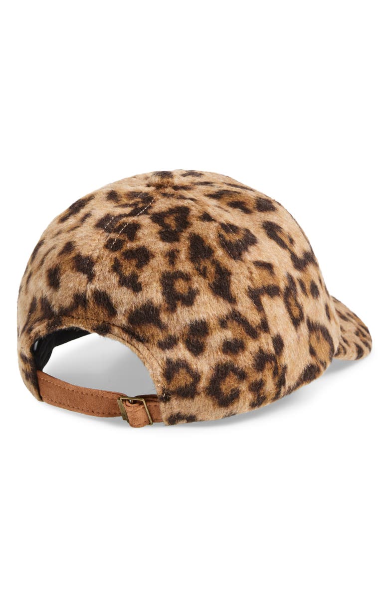 Melrose and Market Brushed Pattern Baseball Cap, Alternate, color, Brown Leopard