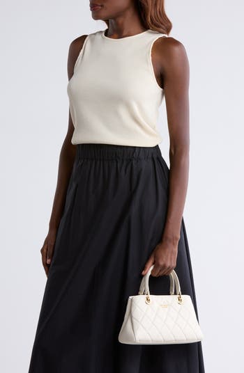 carey quilted leather satchel