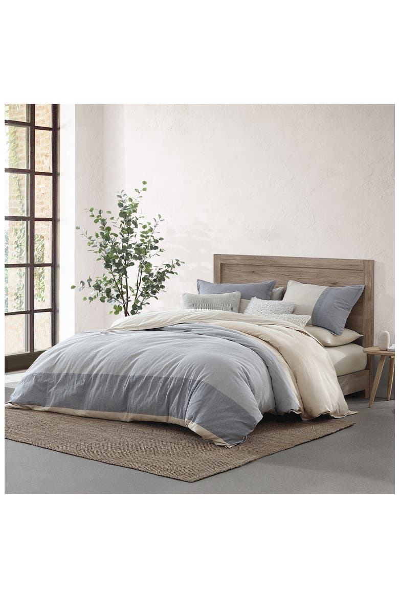 Colorblock Comforter & Shams Set, Alternate, color, BLUE