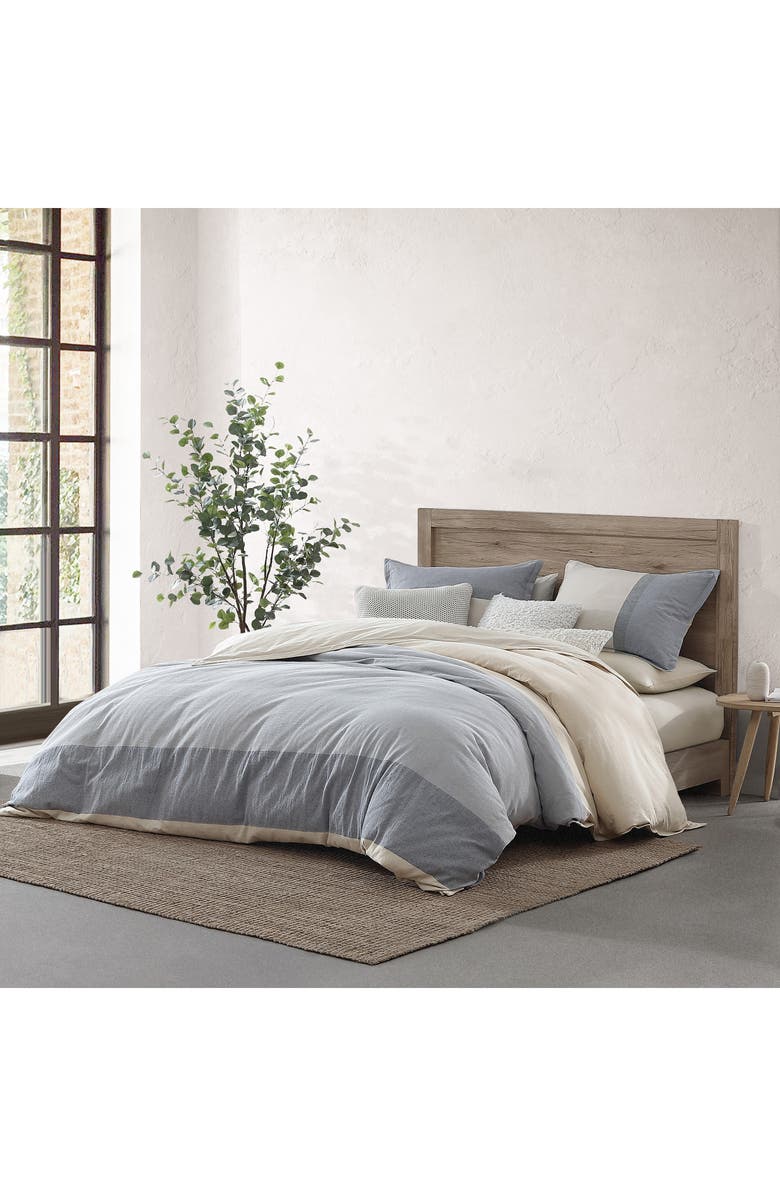 DKNY Pure Colorblock Comforter & Shams Set, Alternate, color, Blue