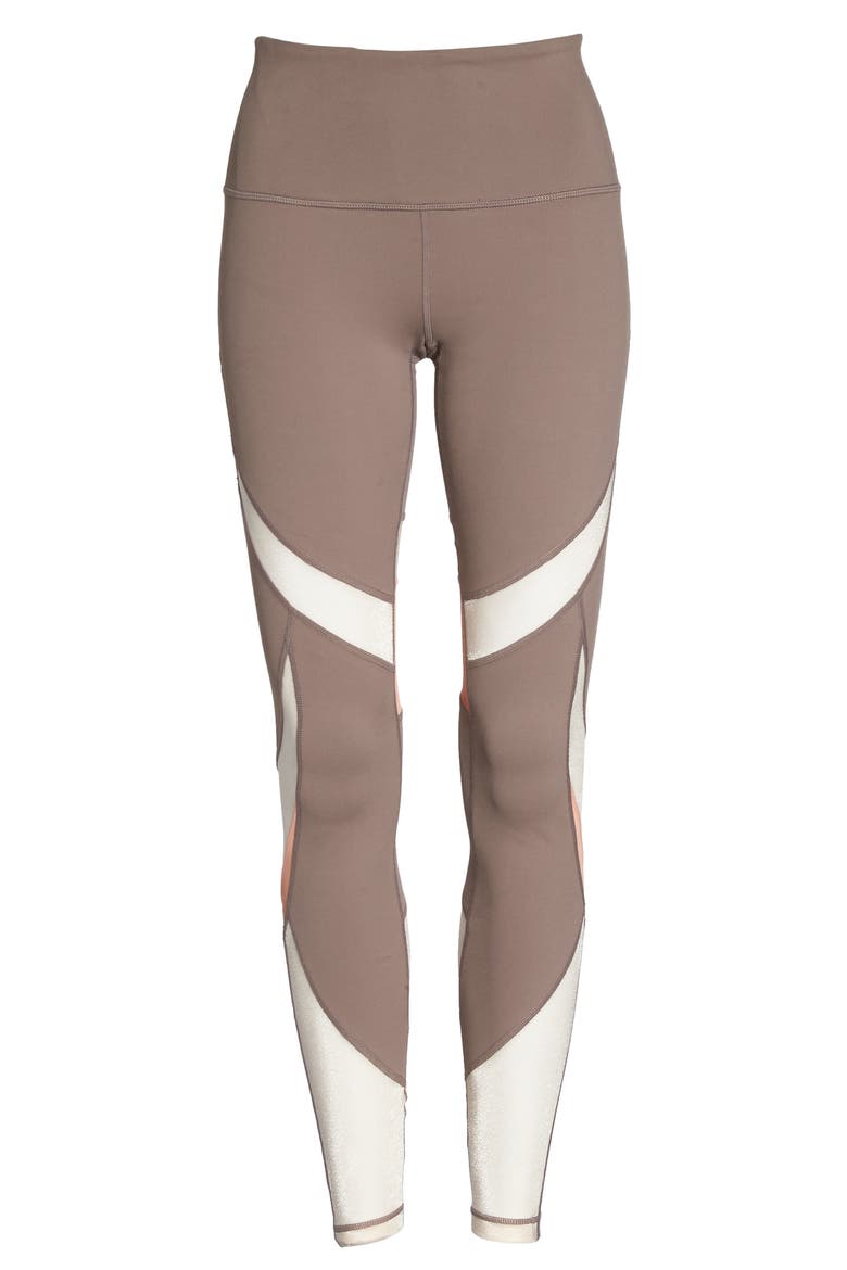 Define High Waist Leggings, Alternate, color, TAN DUSK