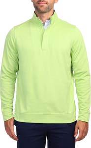 TailorByrd Luxe Performance Golf Fleece Quarter Zip Pullover