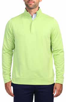 TailorByrd Luxe Performance Golf Fleece Quarter Zip Pullover