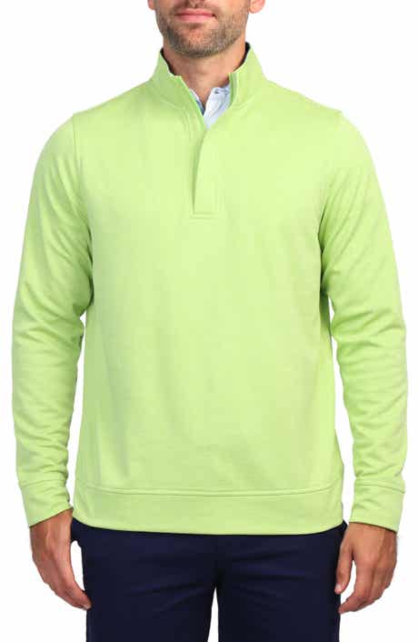TailorByrd Luxe Performance Golf Fleece Quarter Zip Pullover