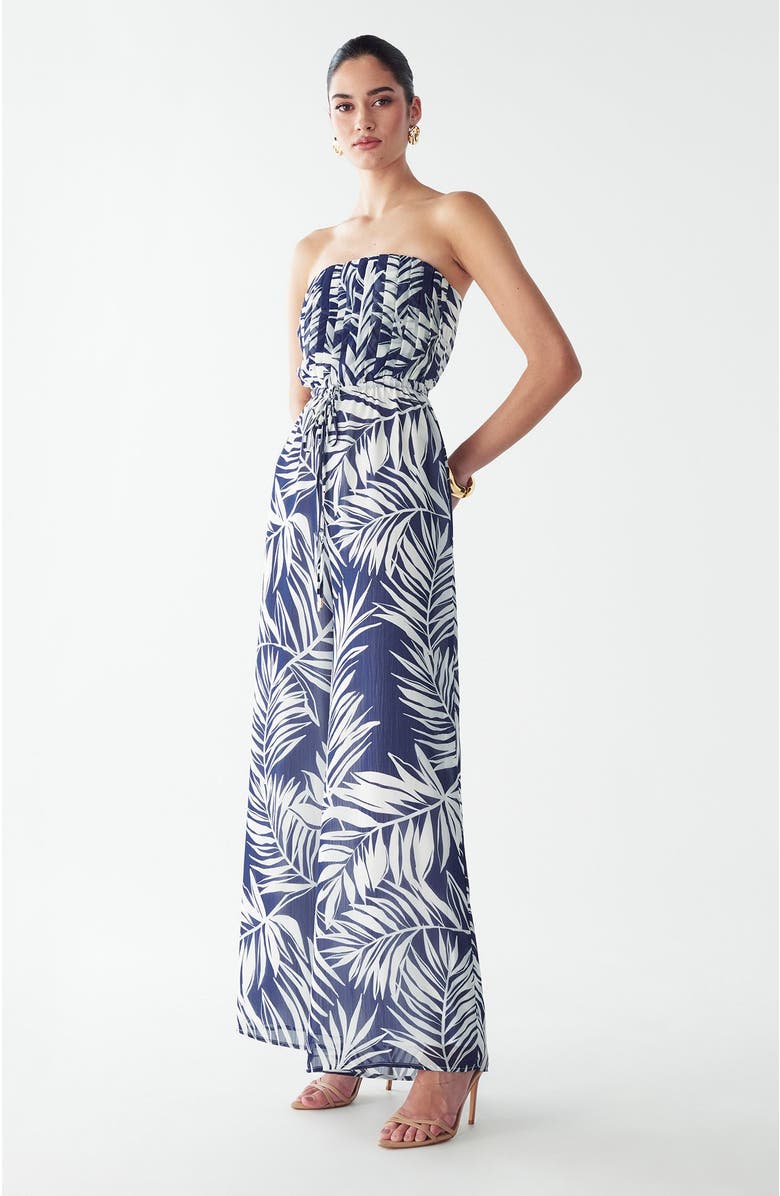 BWLDR Alias Jumpsuit, Alternate, color, Navy Palms