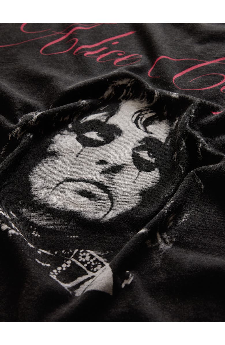 John Varvatos Alice Cooper Cotton Graphic T-Shirt, Alternate, color, Black