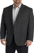 Oak Hill by DXL Big & Tall Tonal Plaid Sport Coat