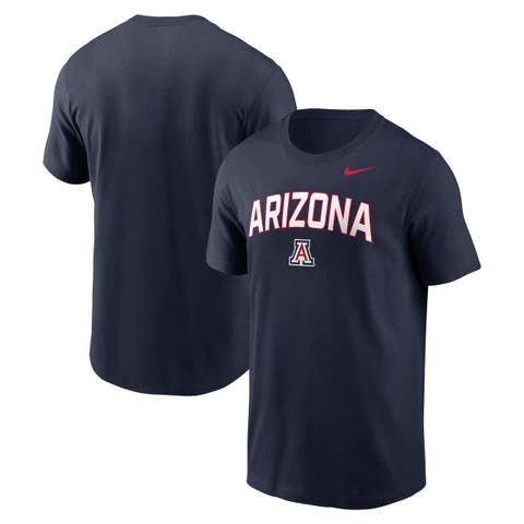Men's Nike Navy Arizona Wildcats Primetime Arch Stack T-Shirt