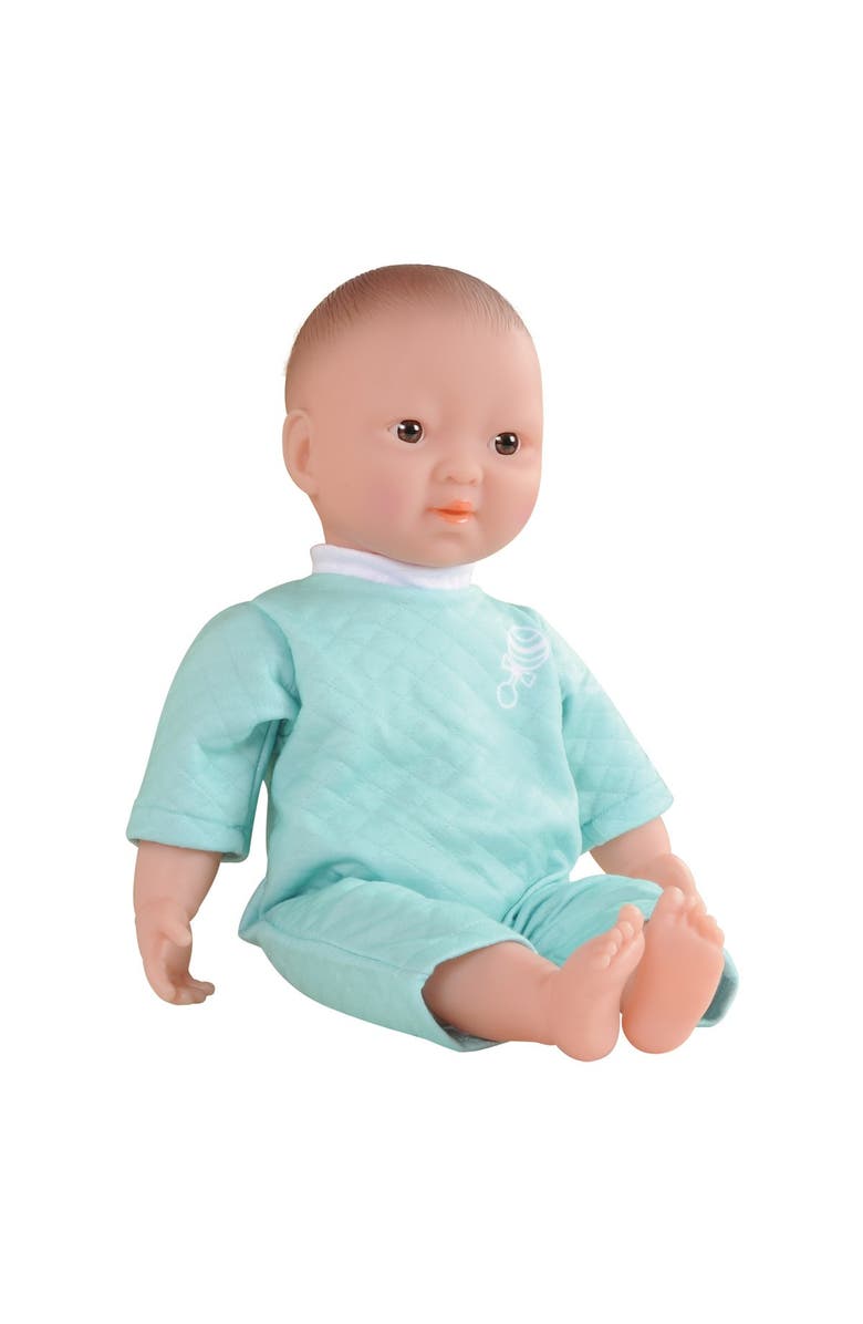 Kaplan Early Learning Company Soft Body 16" Doll with Blanket - Asian, Alternate, color, Mint Green